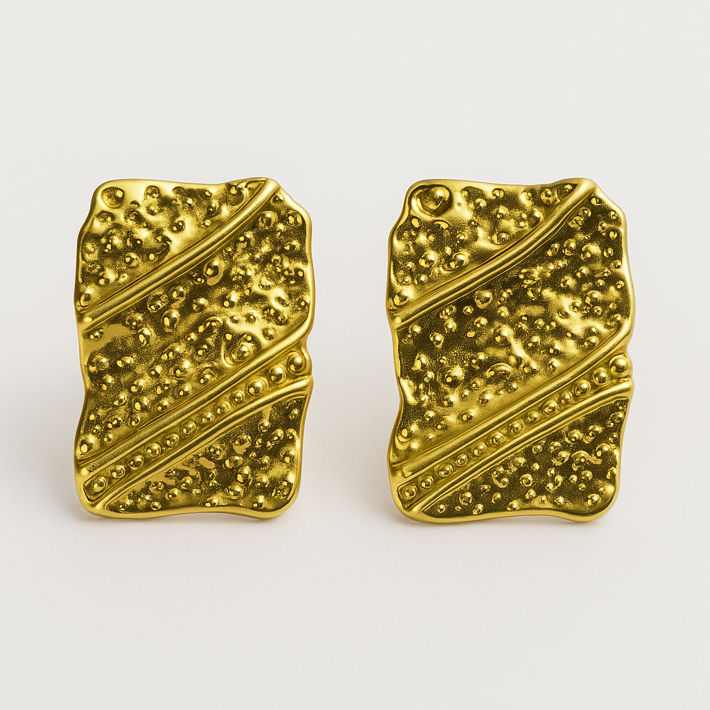Pendientes Golden Texture