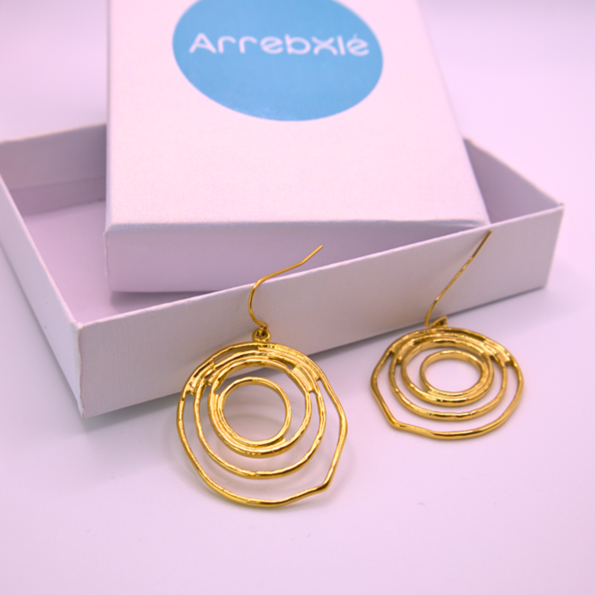 Pendientes Golden Ripple